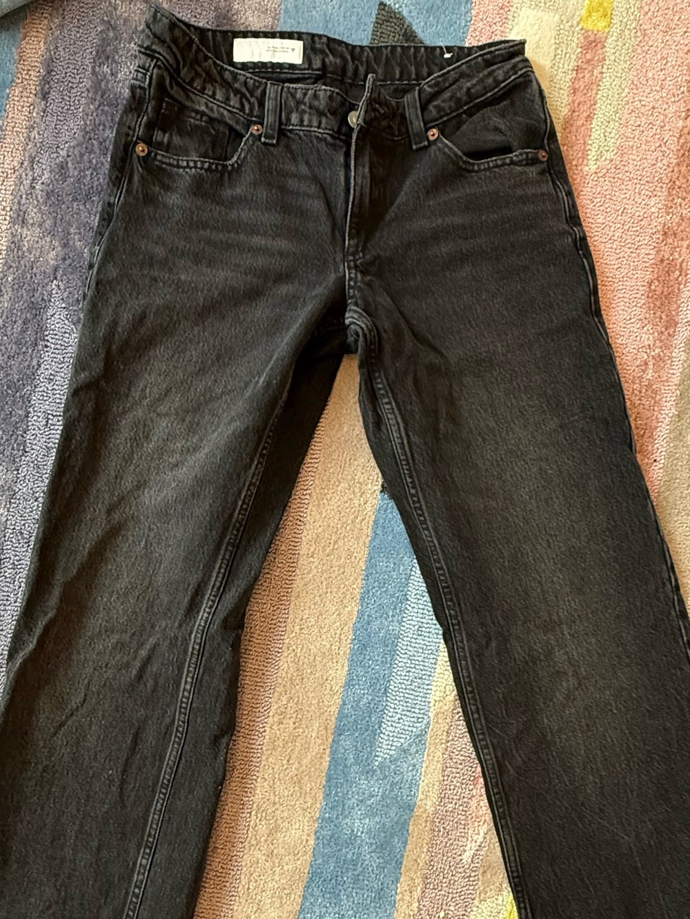 Zara Black Wide-Leg Jeans